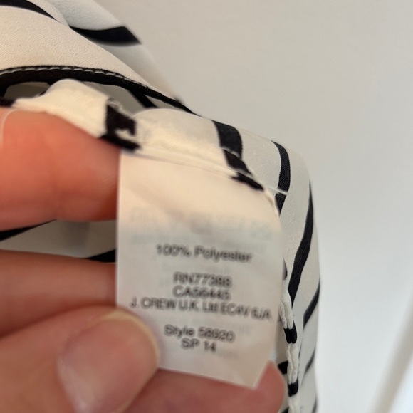 J. Crew Black and White Striped Camisole 4 - Picture 3 of 4